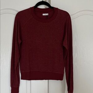 TNA Burgundy Crew Neck Sweater